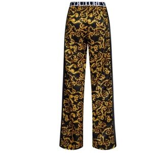 Versace Jeans Couture Gold Barocco Pants Women's Or Men's